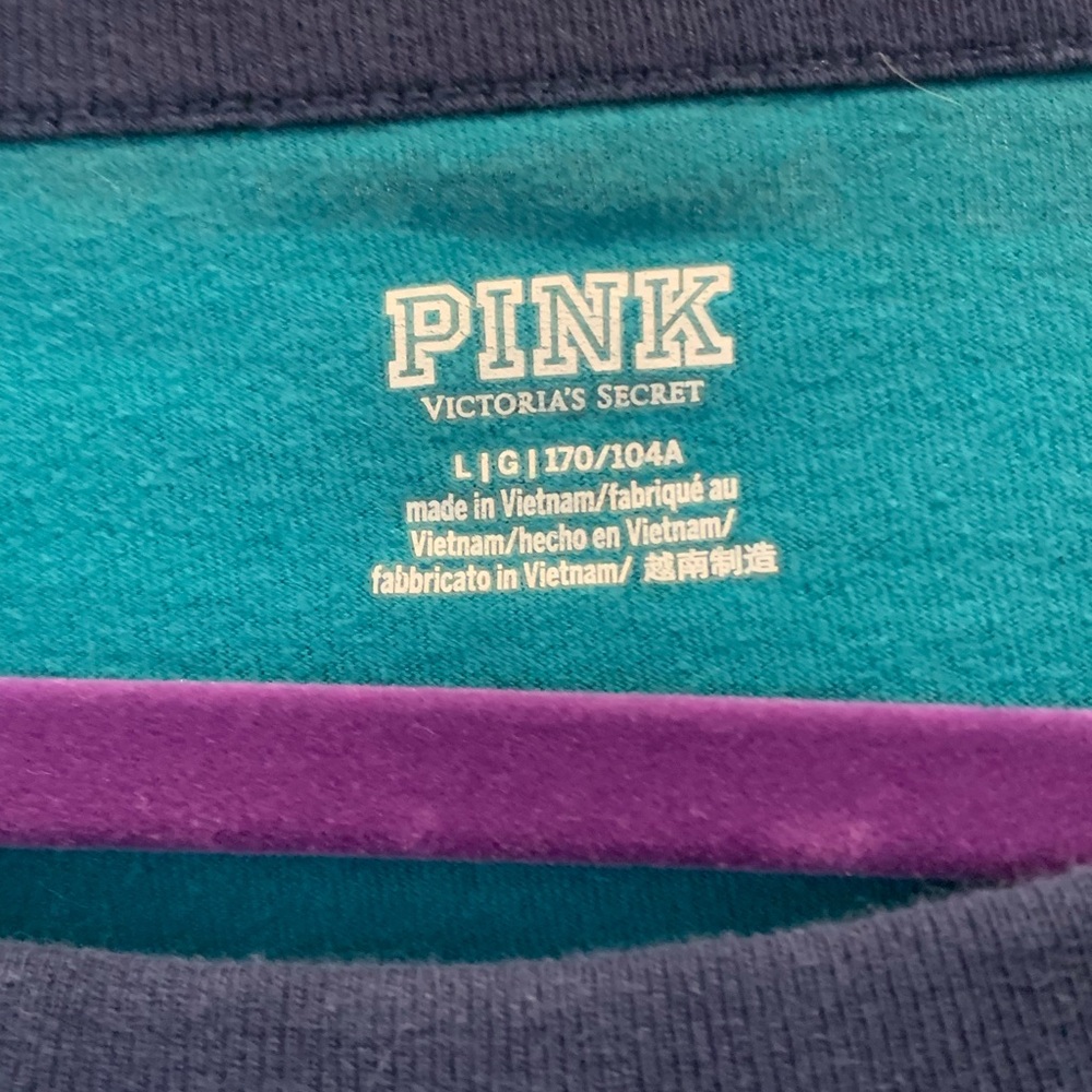 VS PINK Cropped Dip Dye Tee - Picture 3 of 5